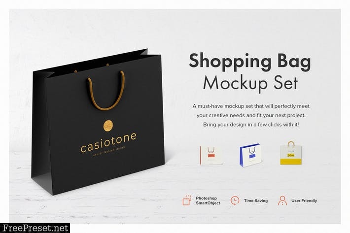 Shopping Bag Mockup Set