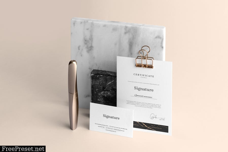 Signature Branding Mockup Vol. 2