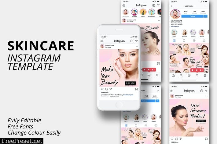 Skin Care Instagram Template v1 EWEC2ZS