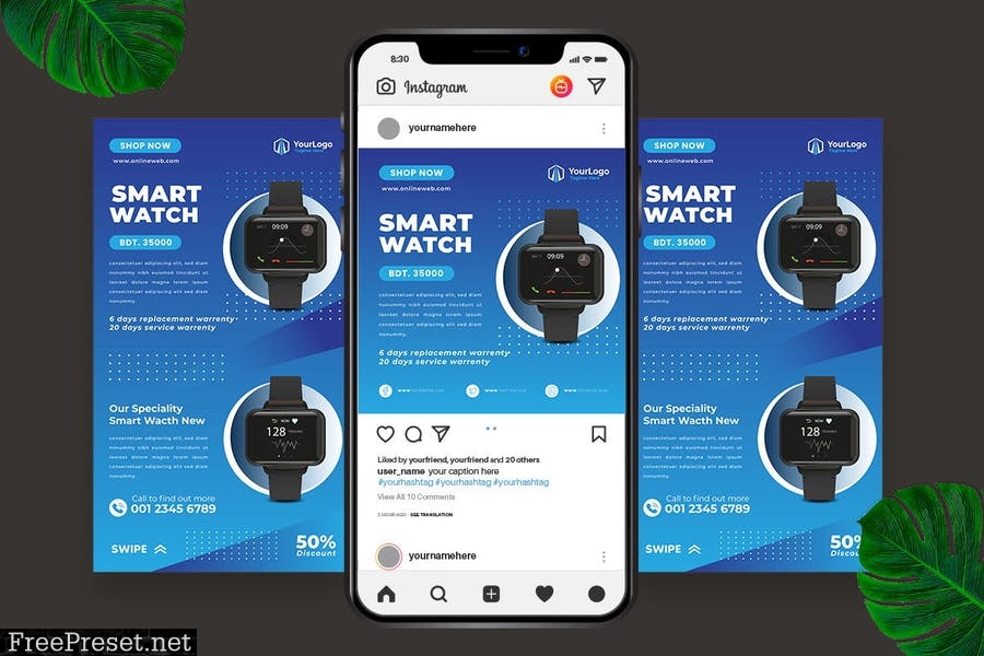 Smart Watch Instagram Post Story 6HQZKVH