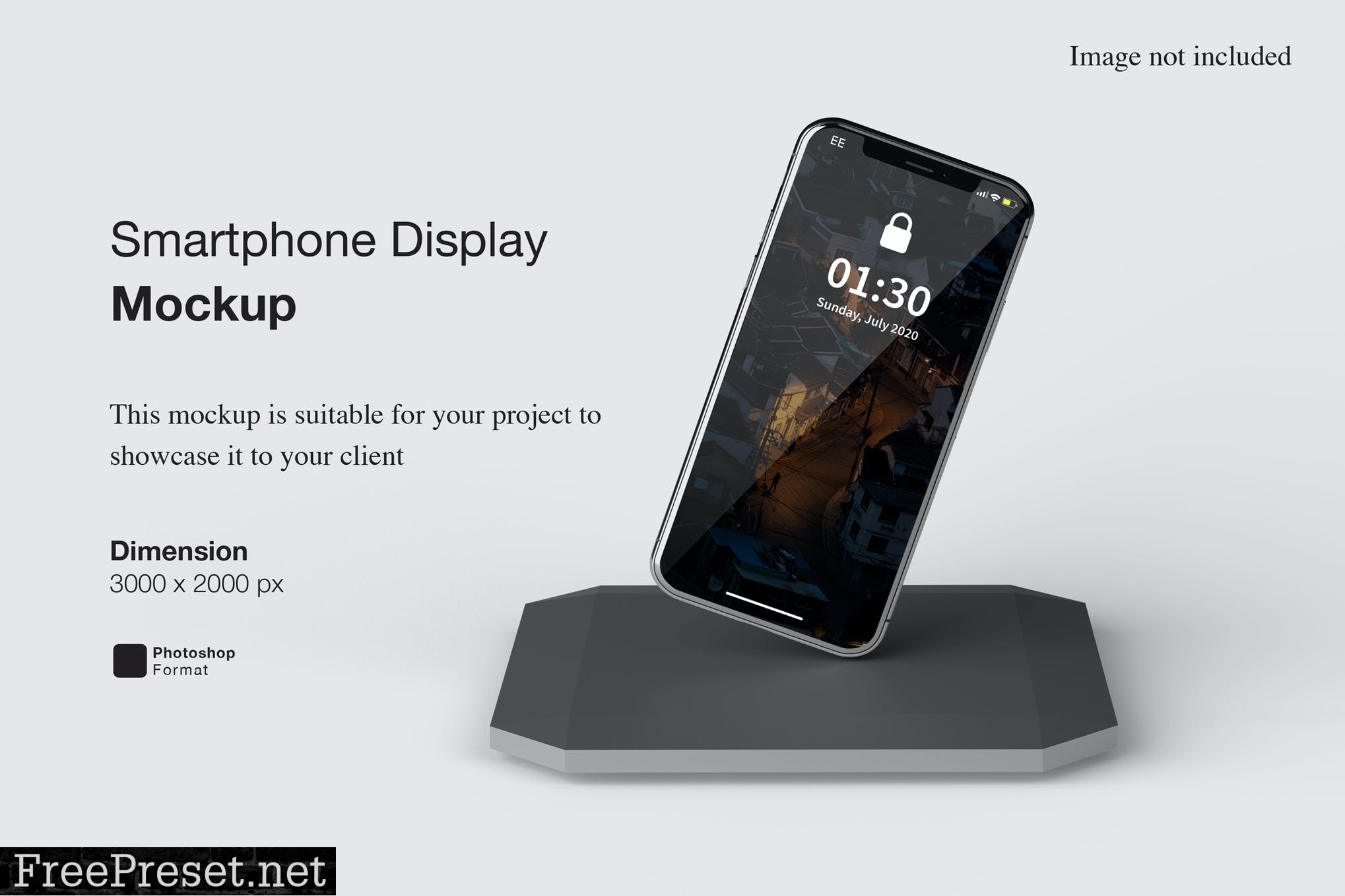 Smartphone Display Mockup HCQFC5L