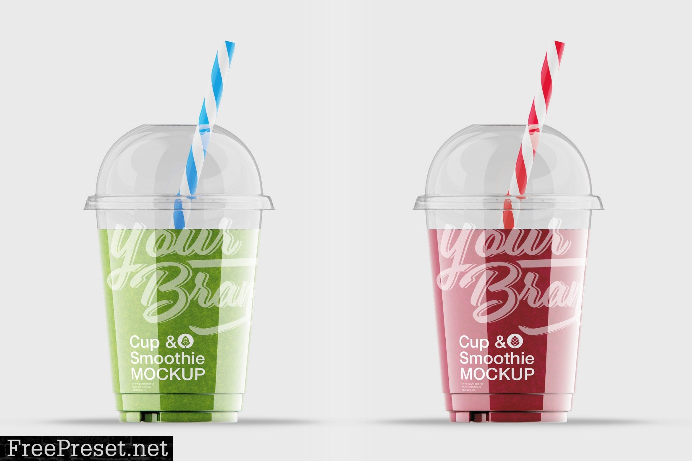 Download Smoothie Cup With Straw Mockup 6vwuzkq