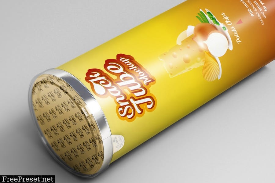 Snack Tube Mockup 373B6P