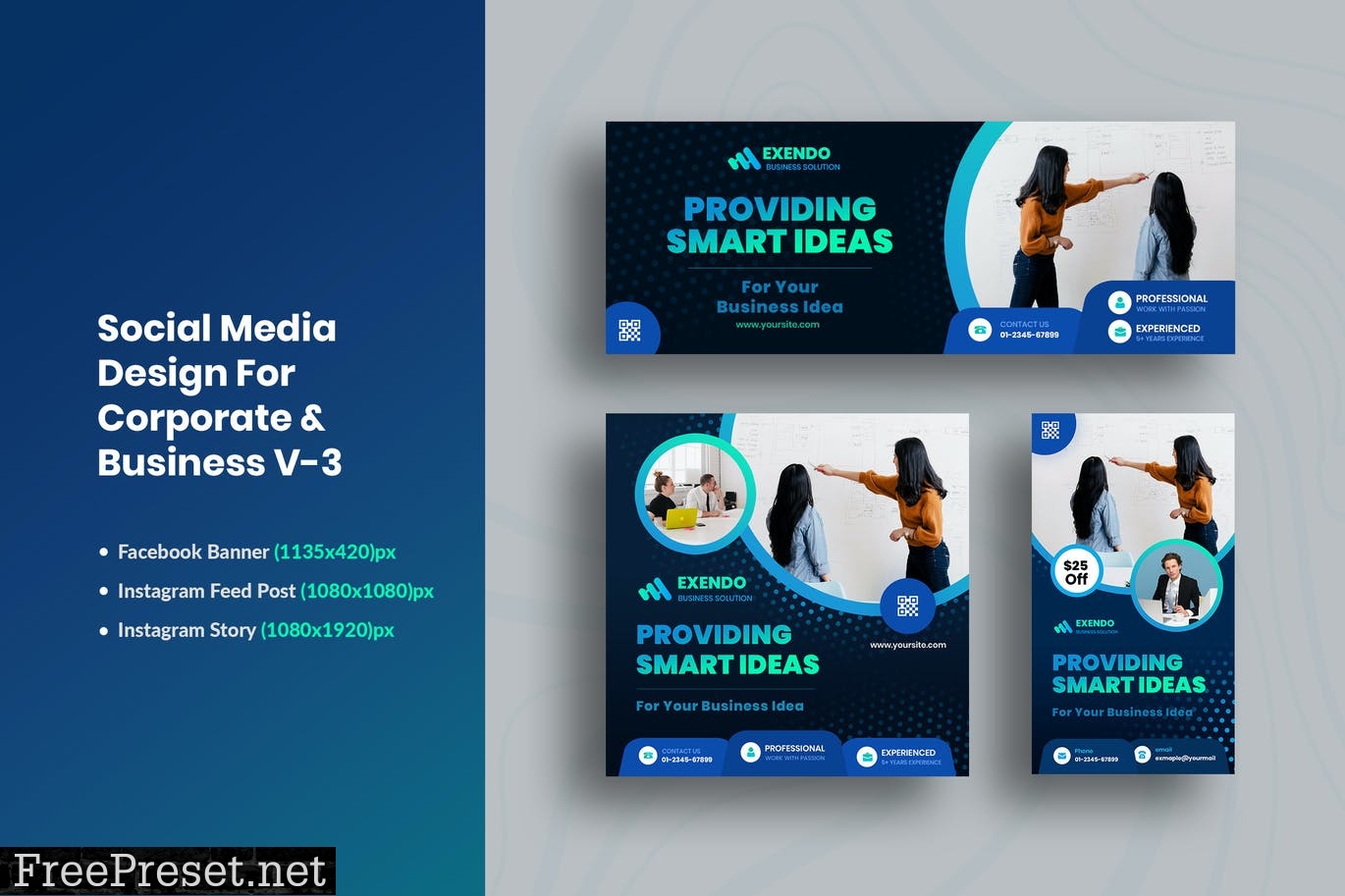 Social Media Design Kit For Business & Corporate 3 JU6Q4ZS