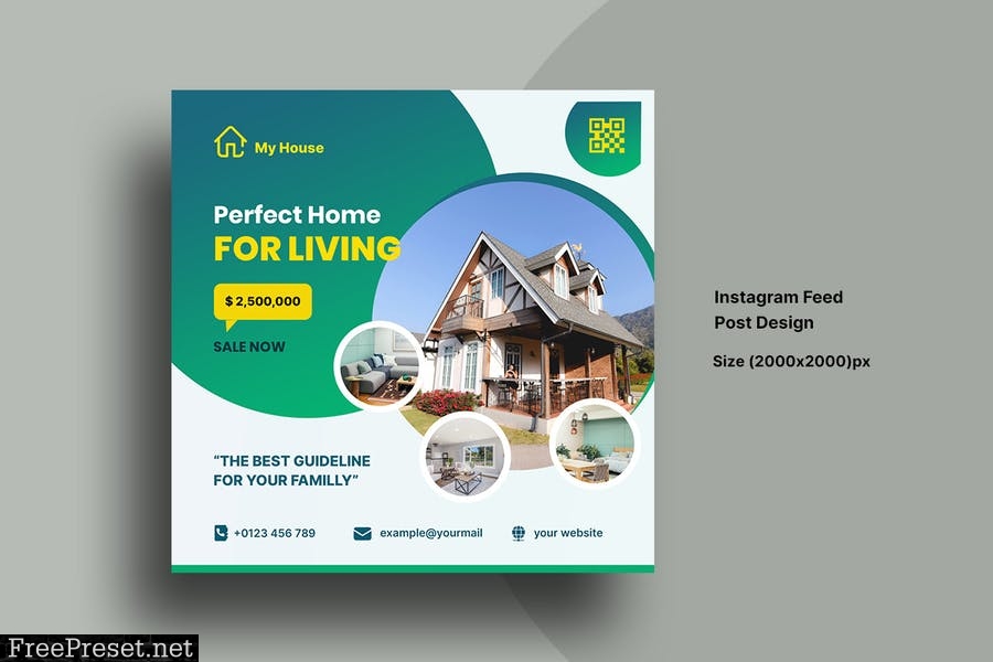 Social Media Design Kit For Real-Estate Company MJQXNJG