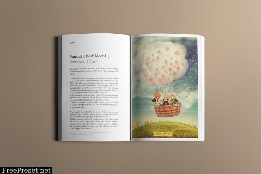 Soft Cover Book Mockup