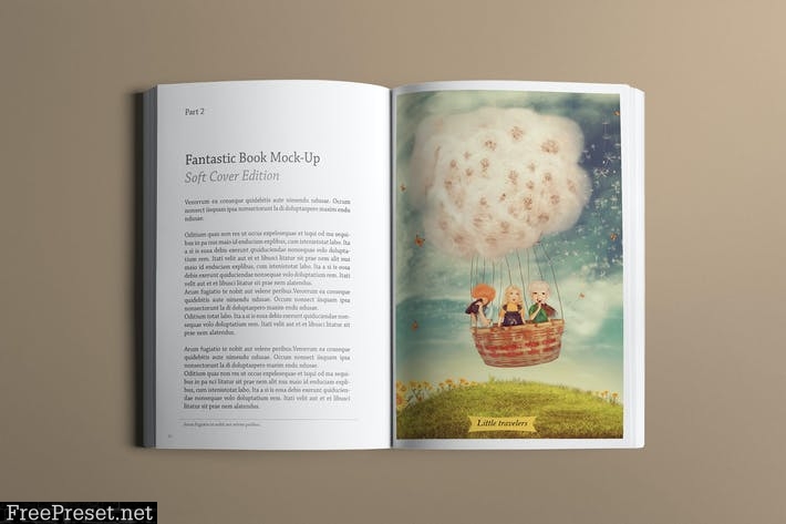 Soft Cover Book Mockup