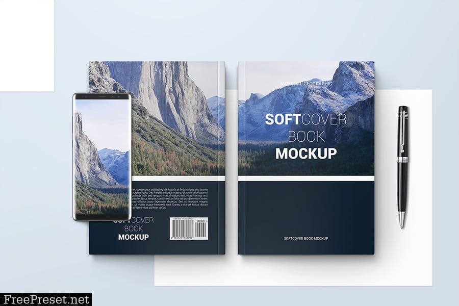 Softcover Book Mockups