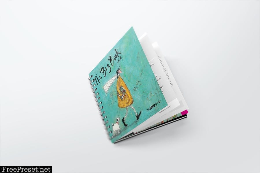 Spiral Bound Book / Catalogue Mockups 3