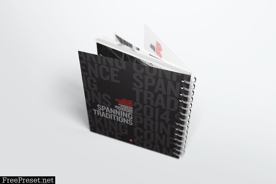 Spiral Bound Book / Catalogue Mockups 3