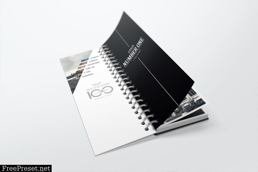 Spiral Bound Book / Catalogue Mockups 5 3FC3JV