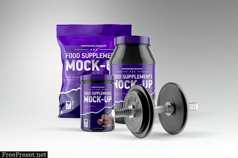 Sport Supplement Package Mock-up