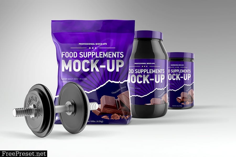 Sport Supplement Package Mock-up