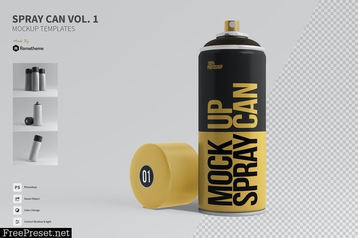 Download Spray Can Mockup Templates Vol 01 Fh 6rdwzca