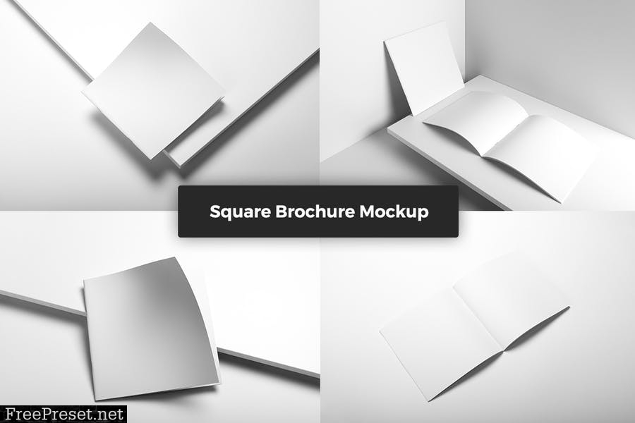 Square Brochure Mockup