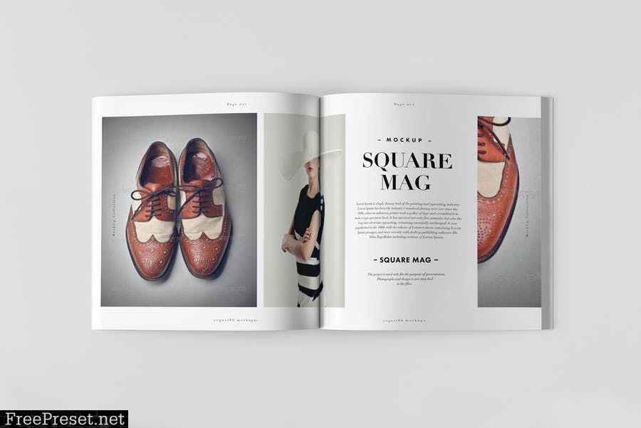 Square Magazine Mock-up D9SRAE