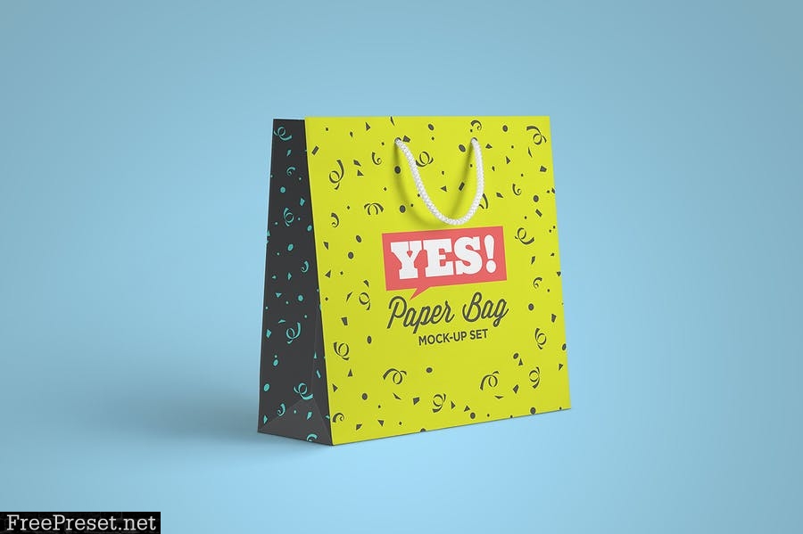 Square Paper Bag Mock-Up Vol.2