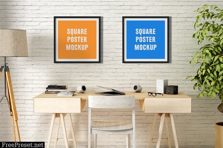 Square Poster Mock-Up