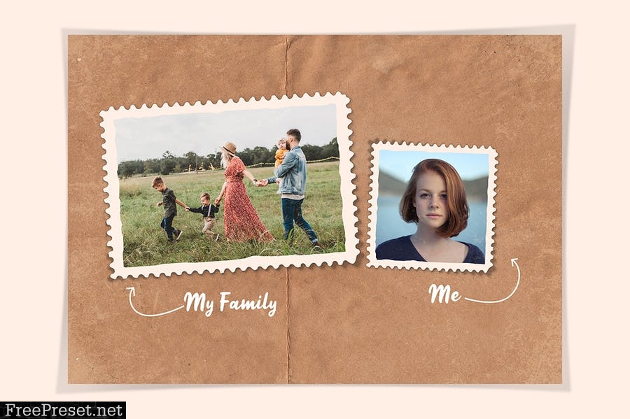 Stamps Style Photo Templates