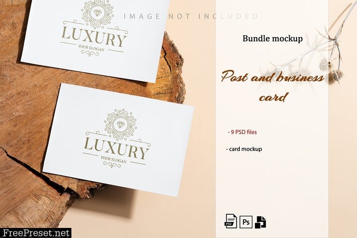 Stationery Beige Mockup