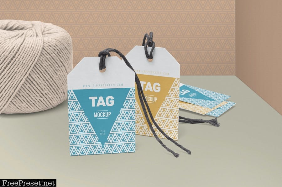 String Tag Mockups M6F7SJU