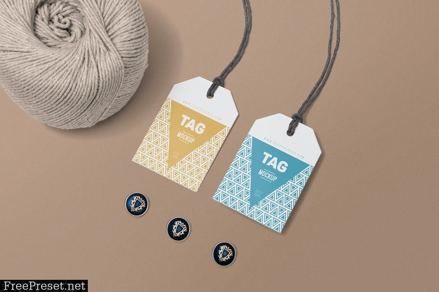 String Tag Mockups M6F7SJU