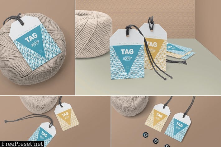 String Tag Mockups M6F7SJU