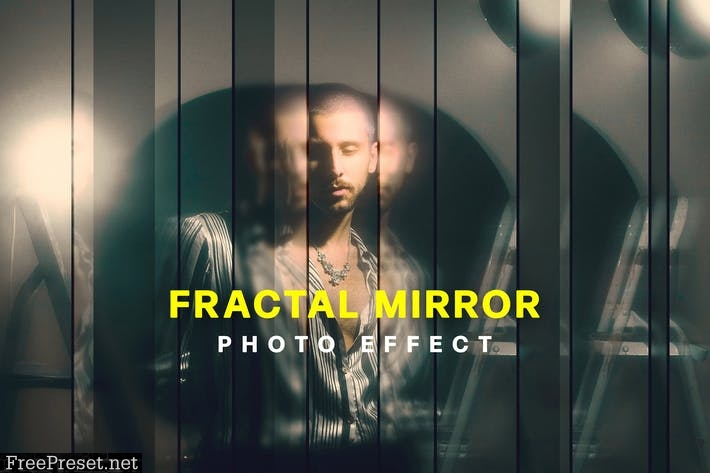 Strip Fractal Mirror Photo Effect