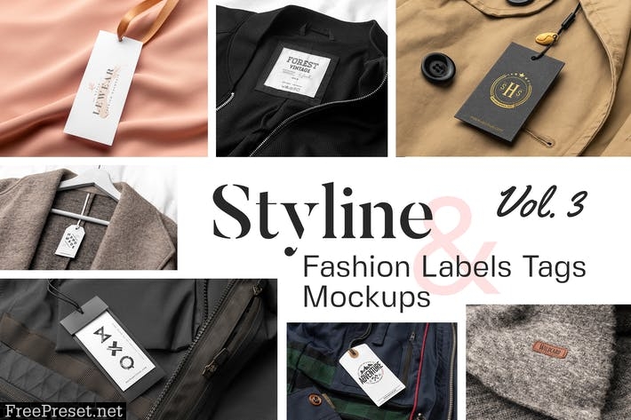 Styline - Apparel Labels and Tags Mockups vol 3