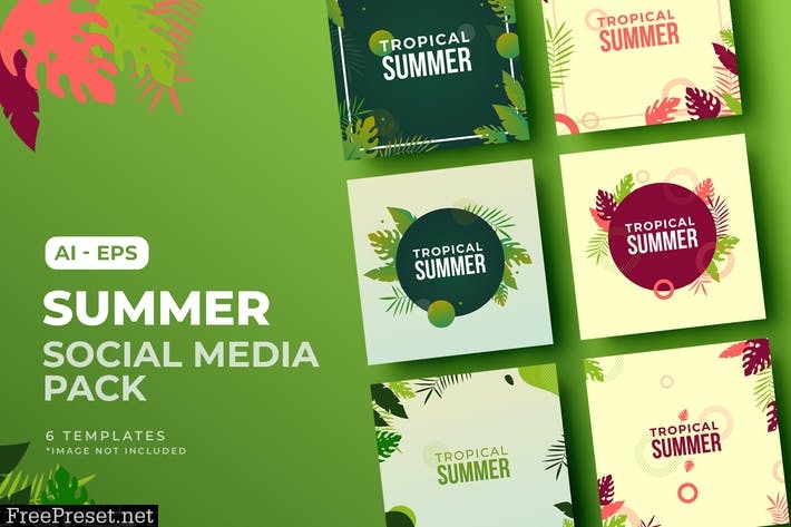 Summer Social Media Post Template 9A6Y6WS