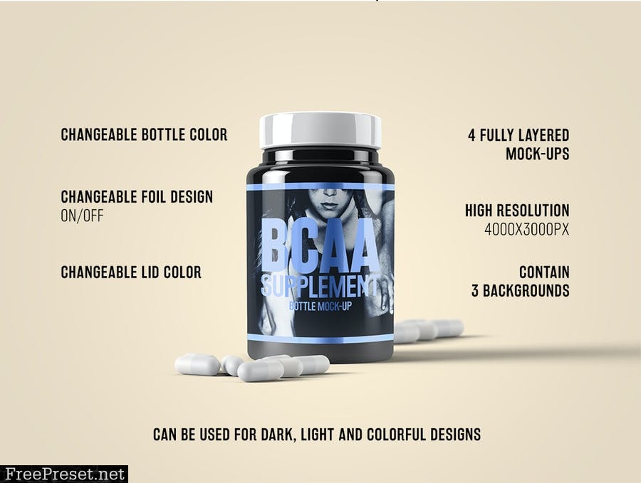 Supplement / Medicine Bottle Mock-Up