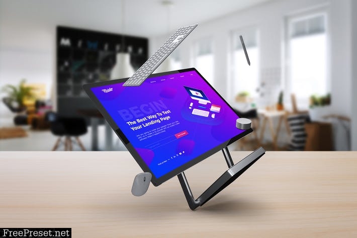 Surface Studio Mockup V.3 3MJ6ZD