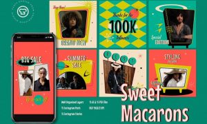 Sweet Macarons Instagram Pack 8M9PBXN