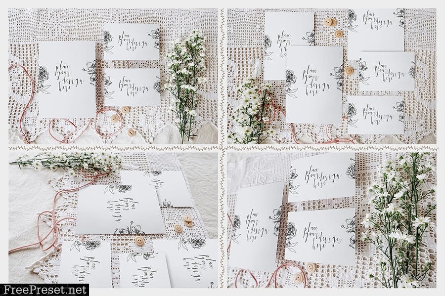 Sweet Rustic Invitation Mockup