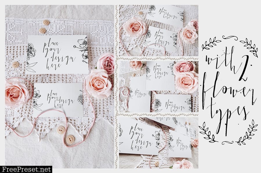 Sweet Rustic Invitation Mockup