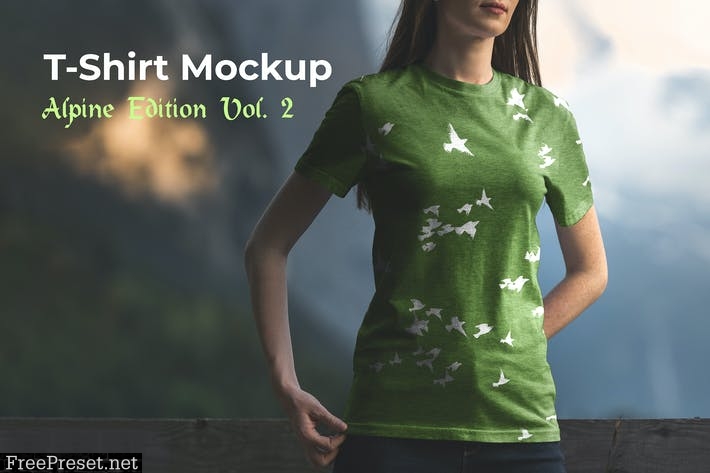 T-Shirt Mockup Alpine Edition Vol. 2