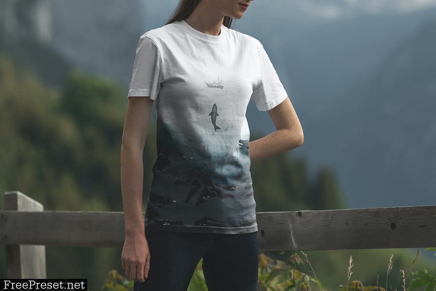 T-Shirt Mockup Alpine Edition Vol. 3