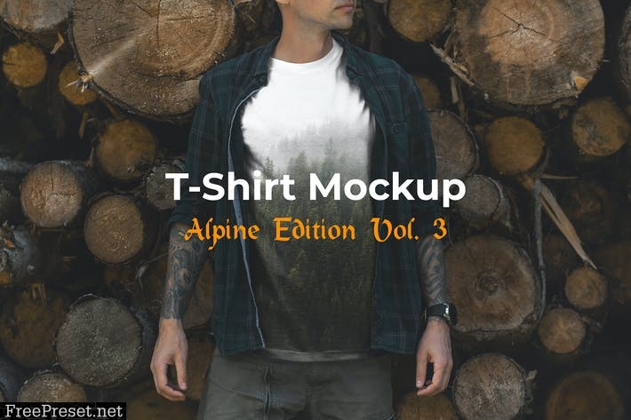 T-Shirt Mockup Alpine Edition Vol. 3