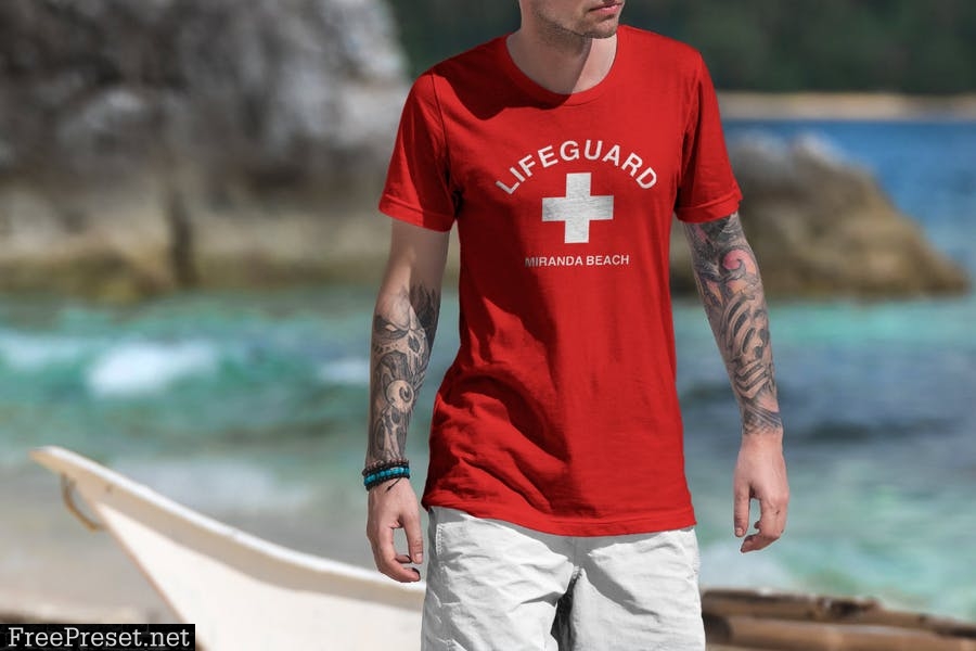 T-Shirt Mockup Vacation Edition Vol. 1