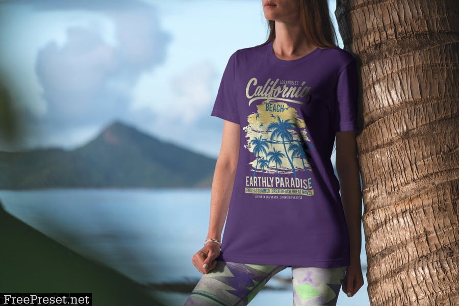 T-Shirt Mockup Vacation Edition Vol. 3