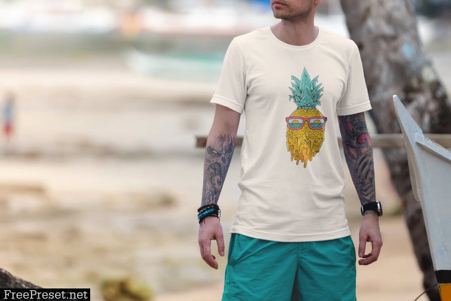 T-Shirt Mockup Vacation Edition Vol. 4