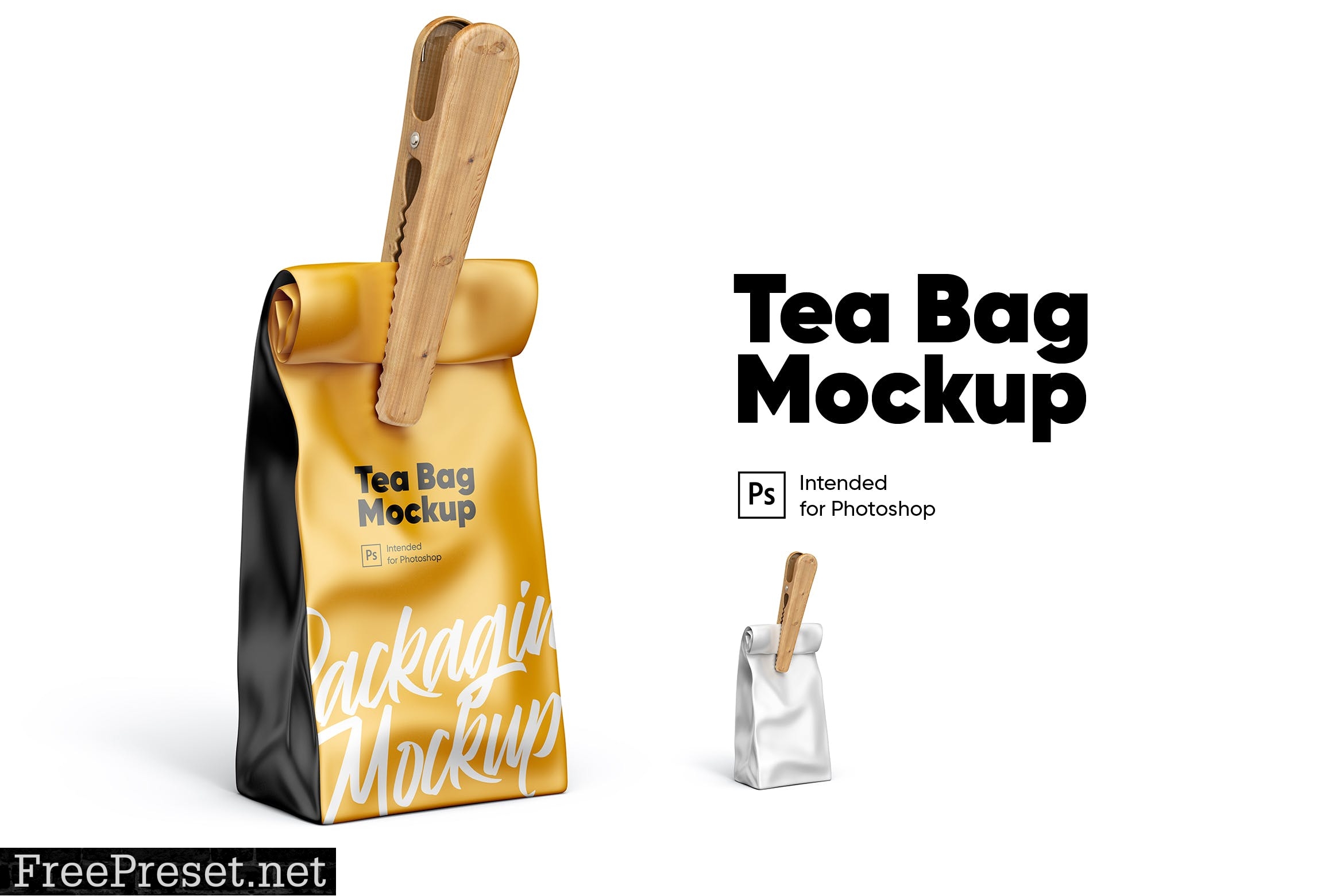 Tea Bag Mockup PE64FF9