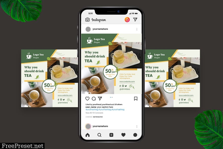 Tea Serve Instagram Post Story V9TS2SF