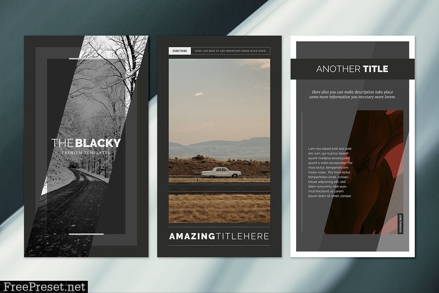 The Blacky Social Media Templates 444KAQ5