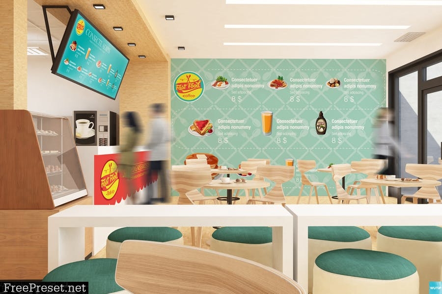 The Mockup Branding For Fast Food Outlets