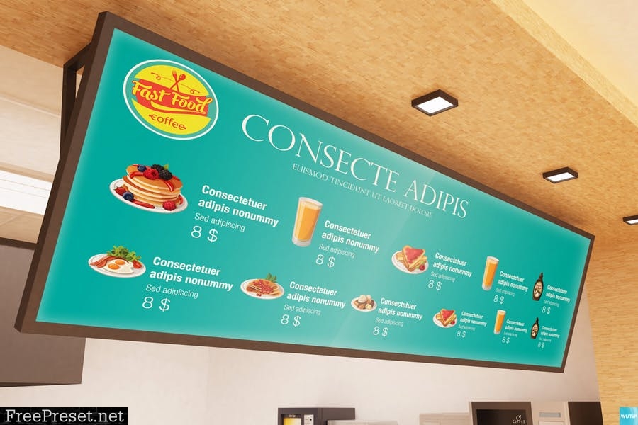 The Mockup Branding For Fast Food Outlets