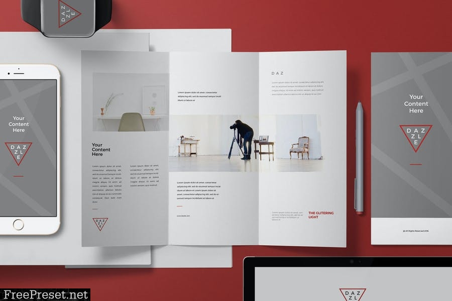 Threefold Brochure Mockups 5PY6SM