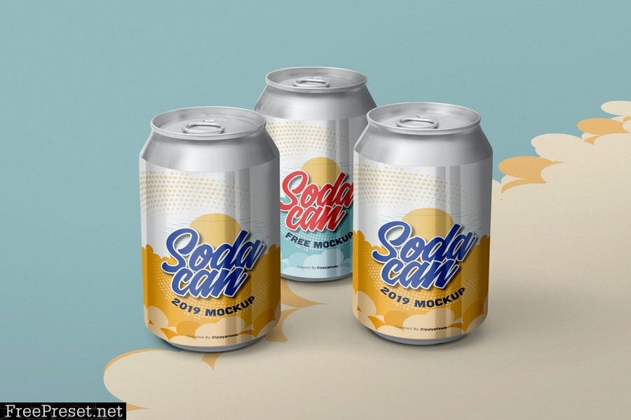 Tin Soda Can Mockups A6TSFMX