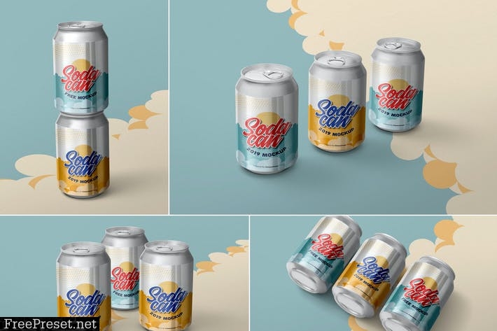 Tin Soda Can Mockups A6TSFMX