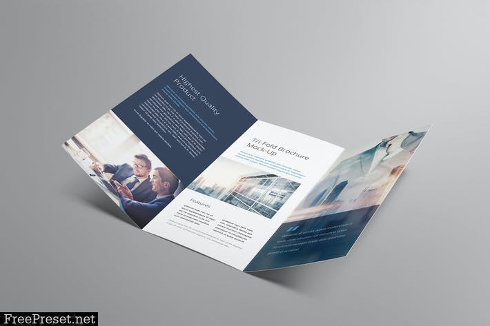 Tri fold Brochure Mockup